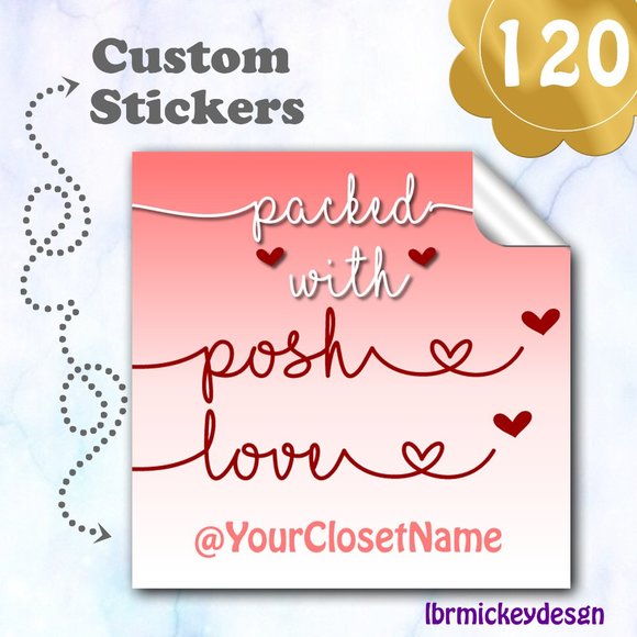 120 Thank You Stickers - Picture 1 of 3